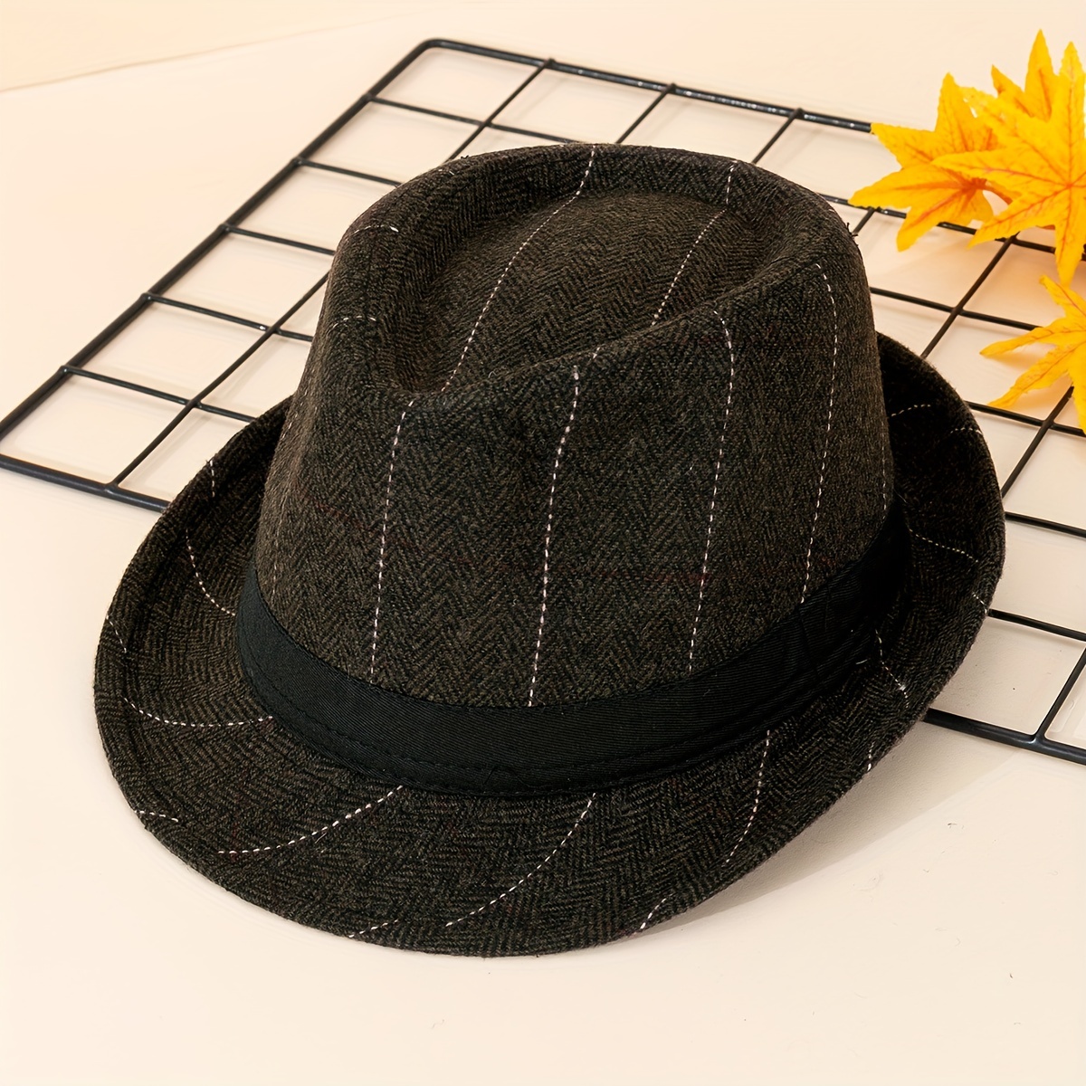 Unisex Sunshade Wide Brim Fedora Hat for Party