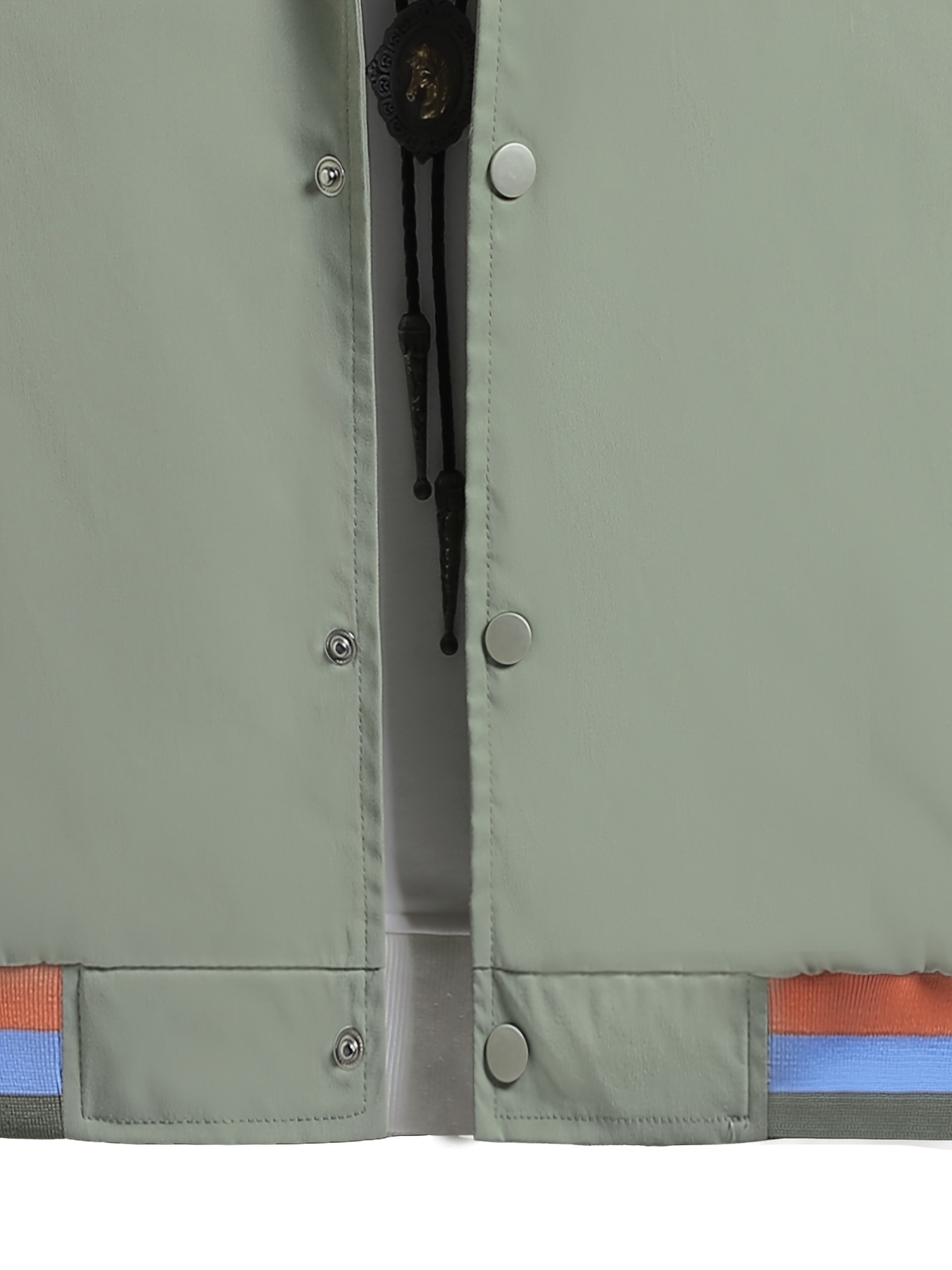 Contrast Stripe Varsity and Military Jacket