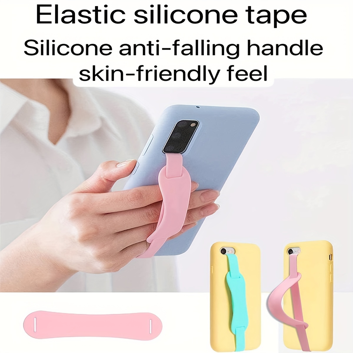 

Phone Set Silicone Lanyard, Mobile Phone Case Portable Wrist With Silicone Rope