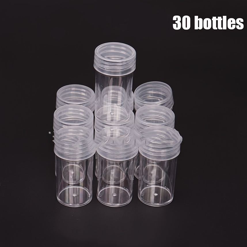 Plastic Beads Containers Cylinder Plastic Bottle Beads - Temu Canada