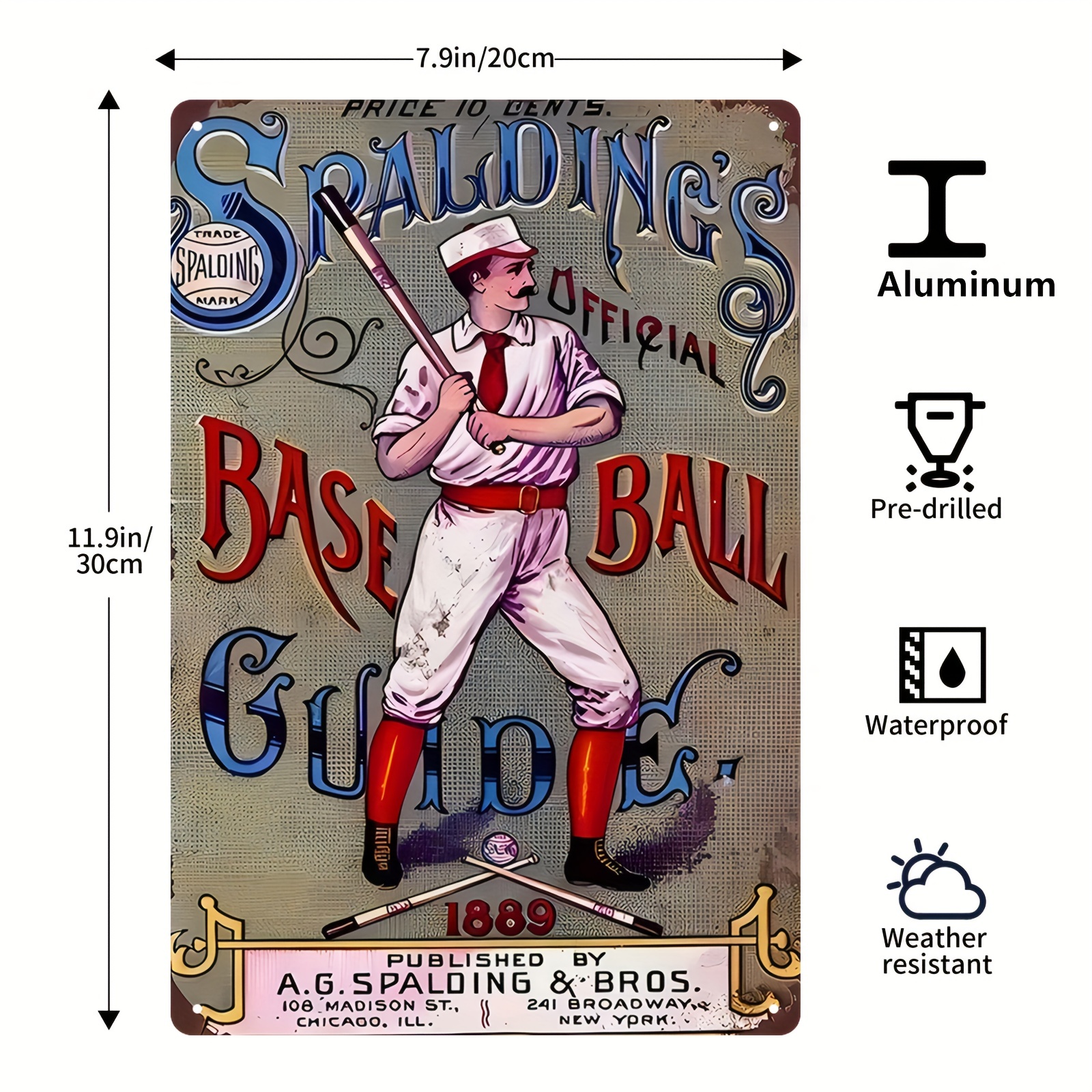 Baseball Vintage Signage Poster