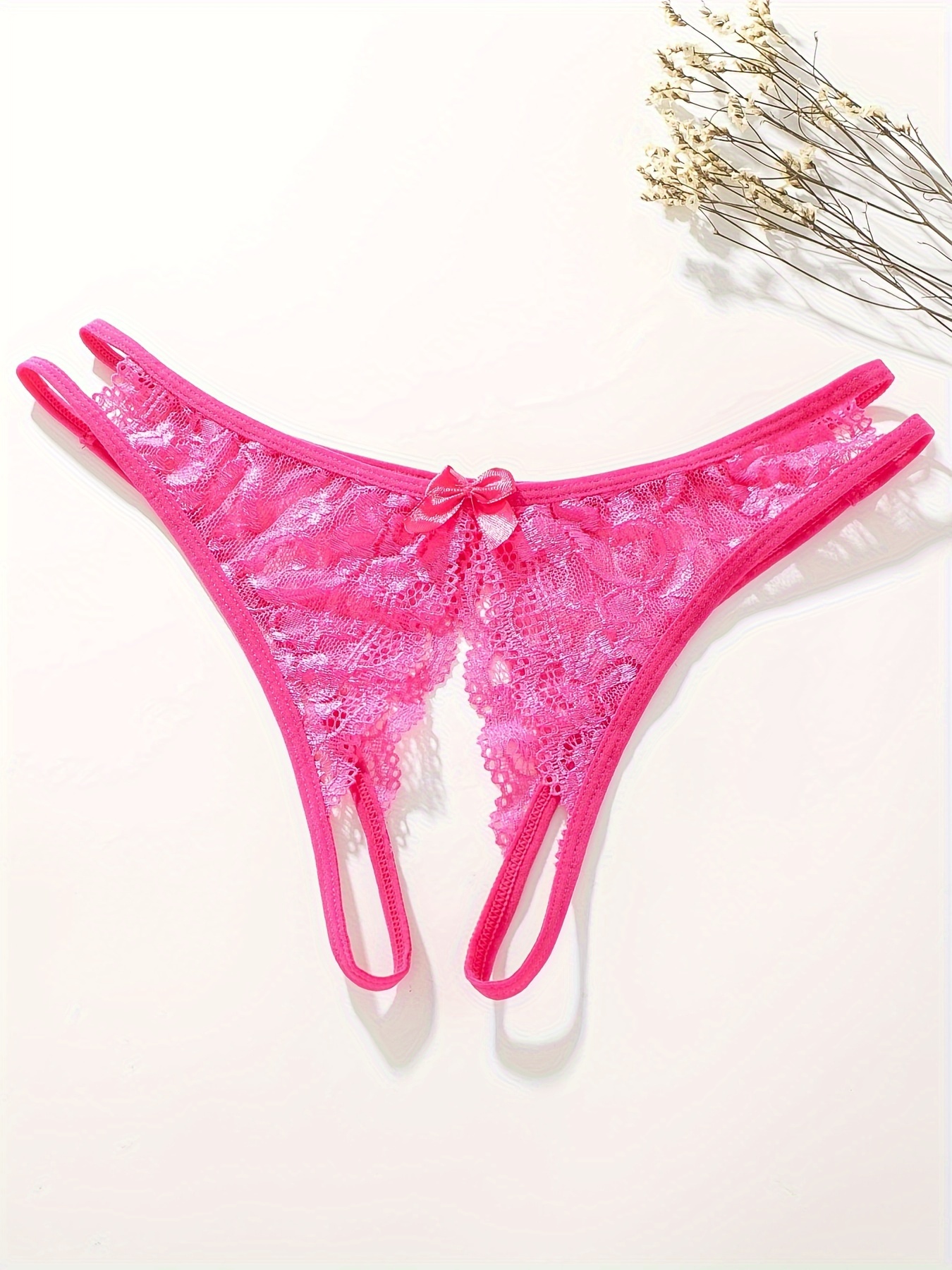 Sexy Open Crotch Thongs G-String Size 6,8,10 One Size Women's