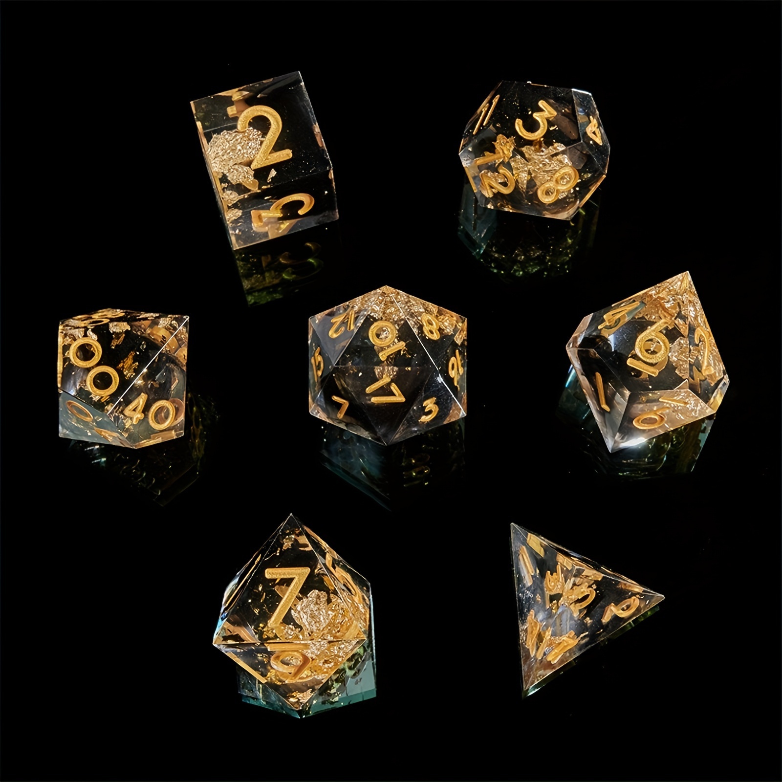 7pcs Sharp Dice Set for Role-playing Board Game Accessories
