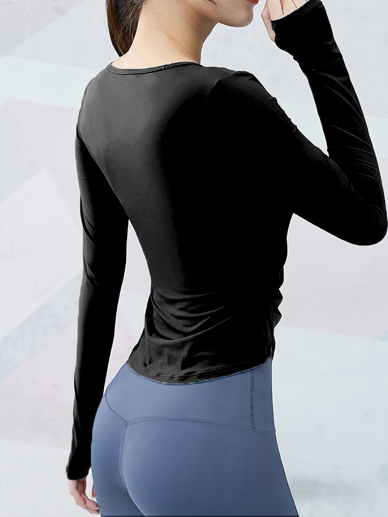 LL 010 Long Sleeve Yoga Shirts Sport Fitness Yoga Top Gym Top