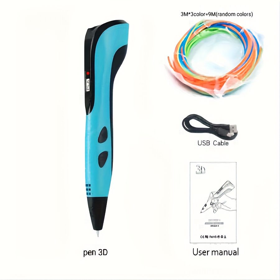 06A Plus 3D Printing Pen 6-Speed Adjustable - Includes Drawing 24 Starter  Colors of PLA Educational Popular Gifts For Kid - AliExpress