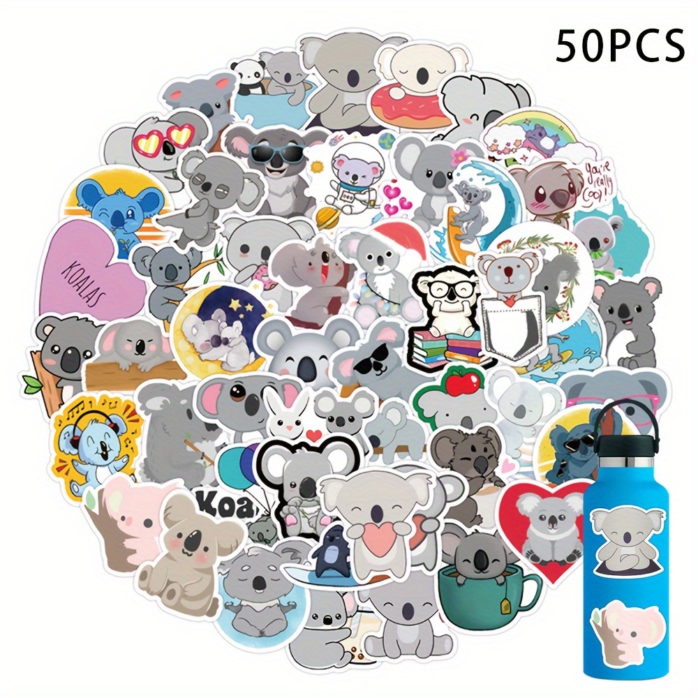 50pcs Waterproof Cute Koala Bears Stickers Bulk Water - Temu