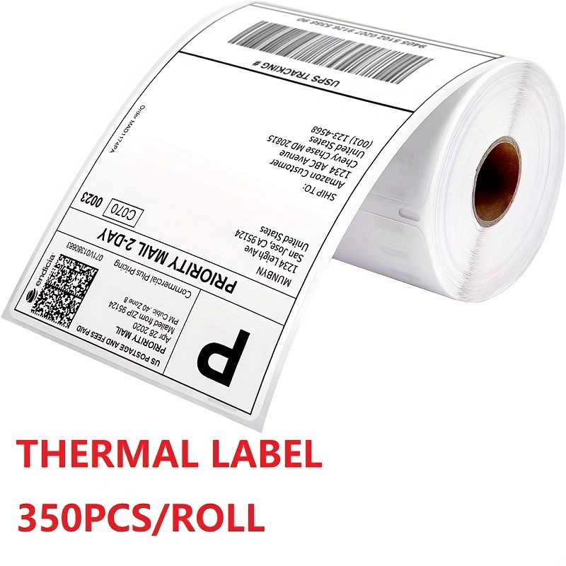 Rouleaux d'étiquettes d'adresse pour imprimantes thermiques Grand & Toy,  blanc, 3 1 /2 po x 1 1/8 po, 260 étiquettes par rouleau, boîte de 2