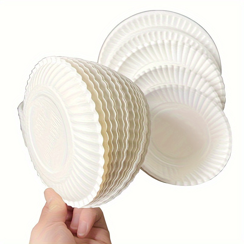 Paper Plates Birthday Cake Plates Handmade White Round - Temu