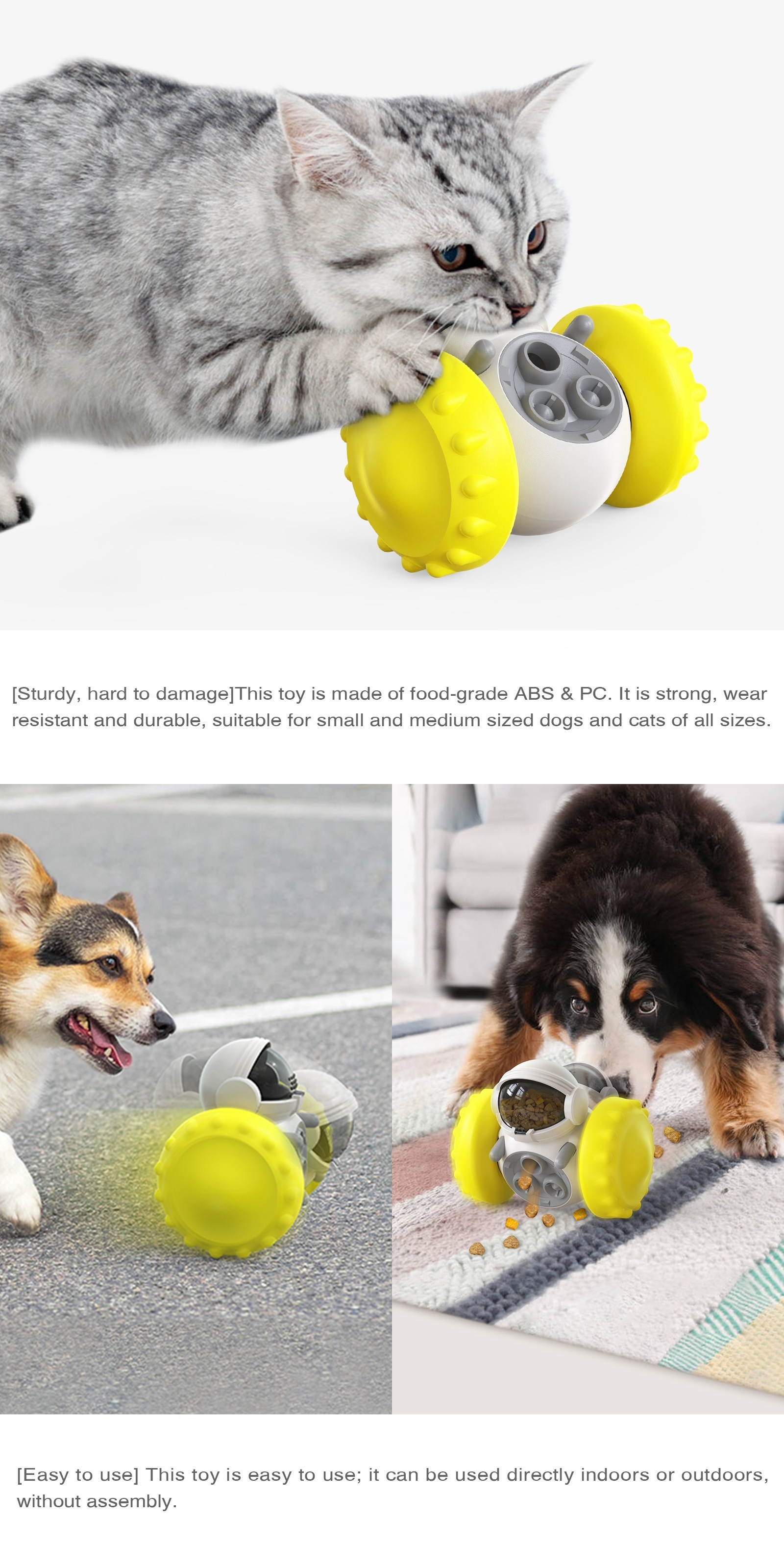 Most Popular Dog Puzzle Toy Cat Balance Car Slow Leakage - Temu