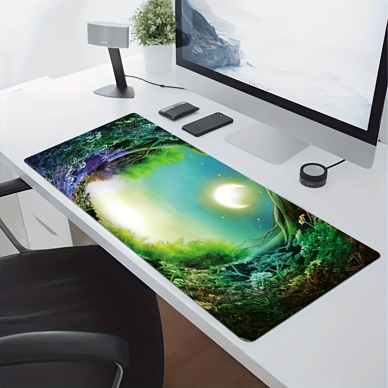 tappetino in feltro grande scrivania rosa gomito mouse pad con impugnatura  in gomma robusta per la casa e l'ufficio antiscivolo per il gioco