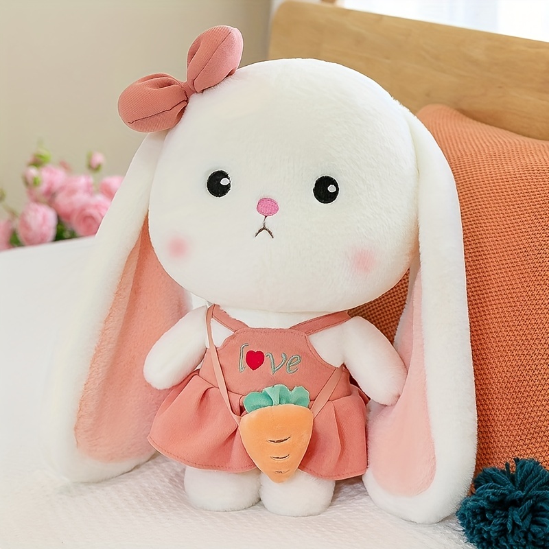 Mignon lapin oreillers peluches jouets animaux en peluche lapin poupées  doux kawaii lapin jouets pour enfants filles femmes petite amie à