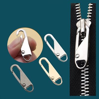 5pcs Zipper Slider Puller Instant Zipper Repair Kit Replacement For Broken Buckle Travel Bag Suitcase Zipper Head DIY Sewing Craft
