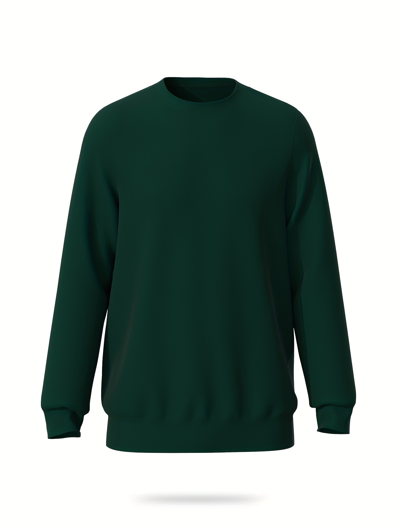 Men's Casual Stretch Pullover Sweatshirt Long Sleeve Crew Neck Tops
