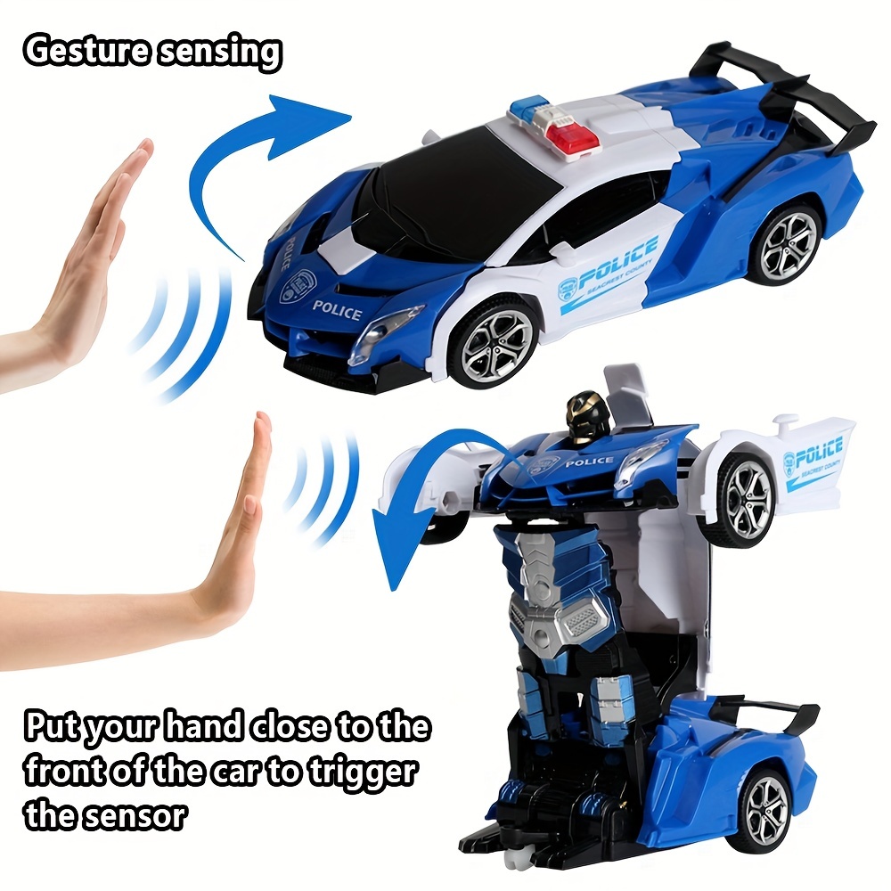Robô De Carros RC Recarregável De 2,4 Ghz Para Controle Remoto Infantil  Transform Robot Car