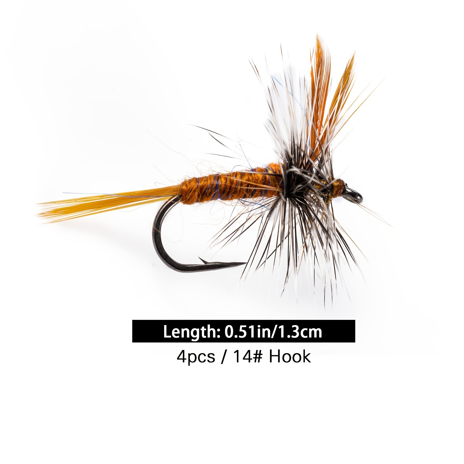 Fly Fishing Dry Bait Lure Kit 14# Hooks Trout Bass - Temu
