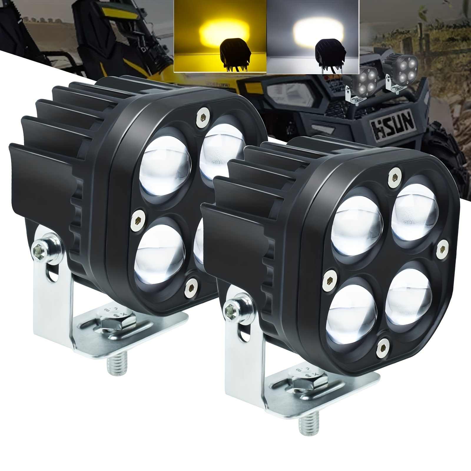 LED Arbeitsscheinwerfer 2Pcs Zusatzscheinwerfer Traktor 102W