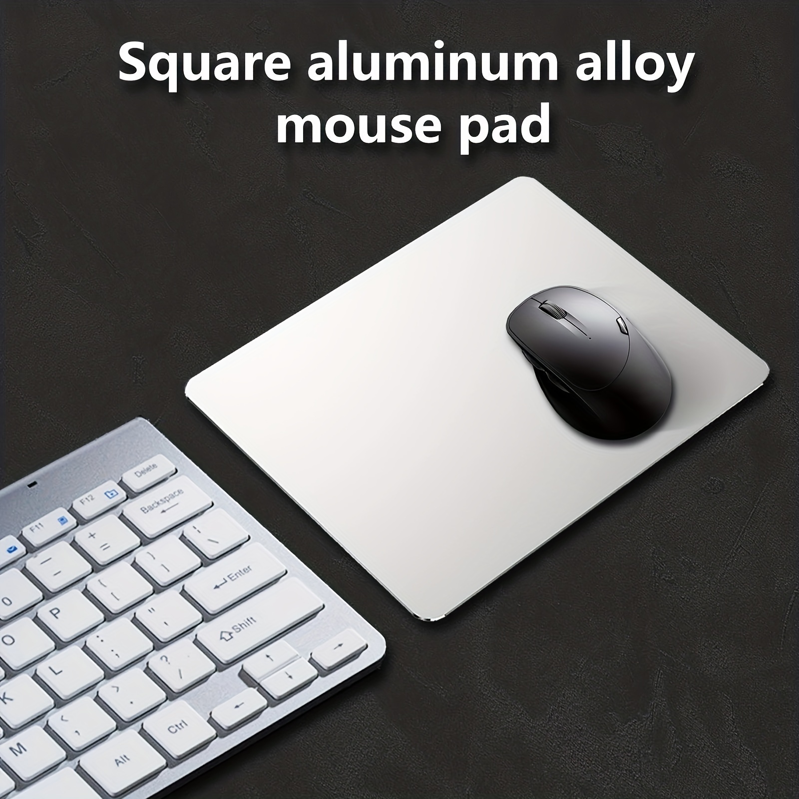 1pc Aluminum Alloy Mouse Pad, Hard Metal Smooth Magic Ultra Thin Double  Side Waterproof Mouse Pad, Fast And Accurate Control For Gaming And Office