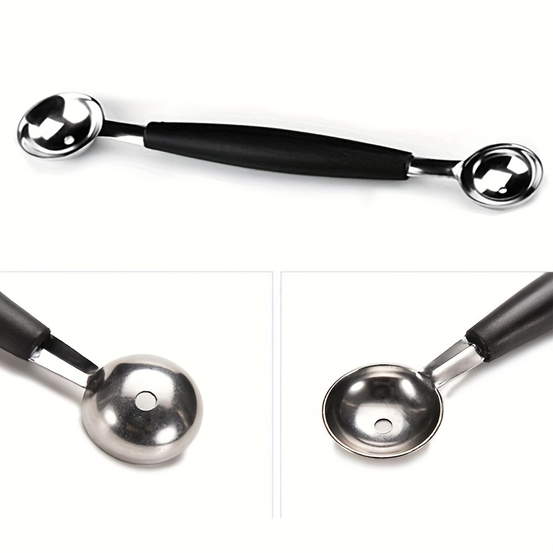 4pcs Stainless Steel Fruit Ball Digger & Ice Cream Scoop