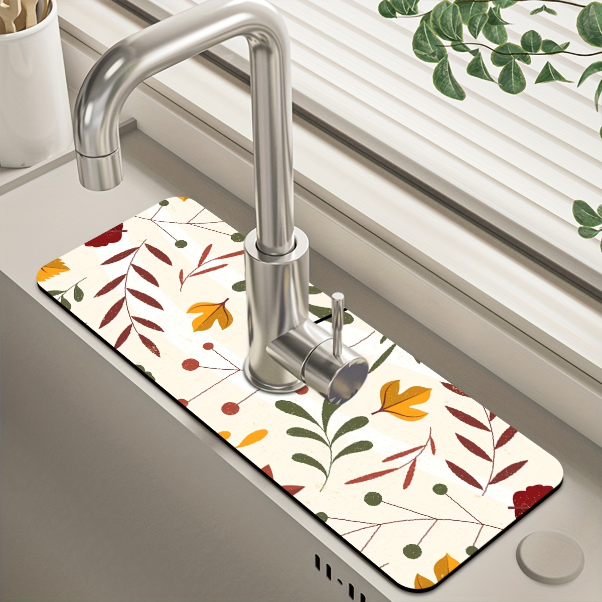 Dexi Sink Faucet Mat Kitchen Sink Accessories - Temu