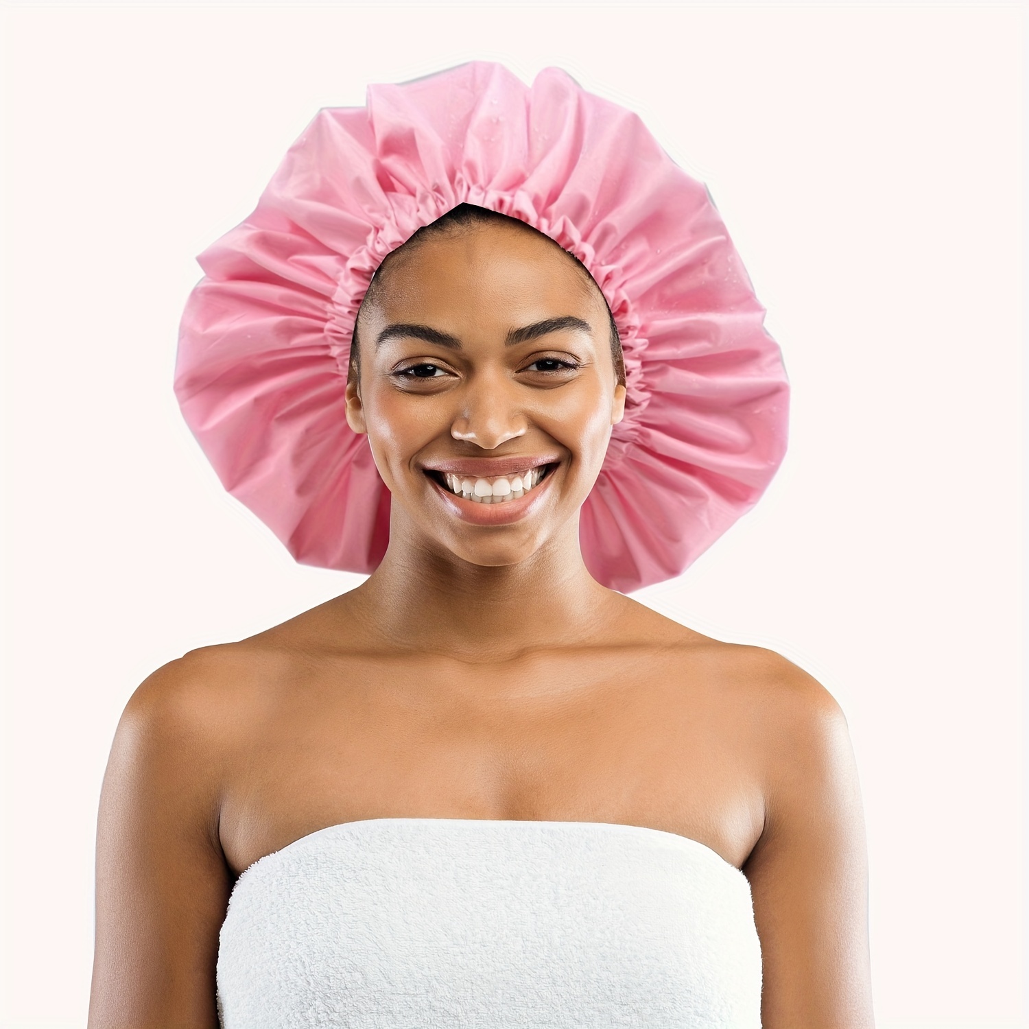 Bonnet de douche pour homme, grand bonnet de douche, cadeau idéal pour les  hommes aux cheveux longs, bonnet de douche imperméable Design noir profond.  -  France