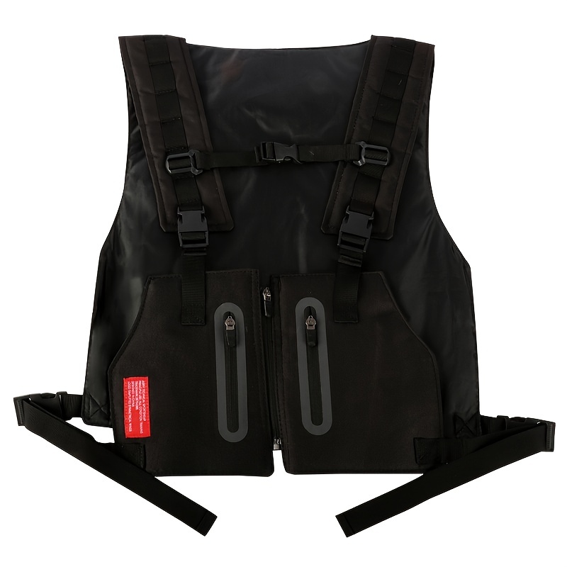 Streetwear Waistcoat For Men, Hip Hop Chest Rig Vest Bag, Tactical Chest  Bags For Travel Hiking Outdoor Sports - Temu