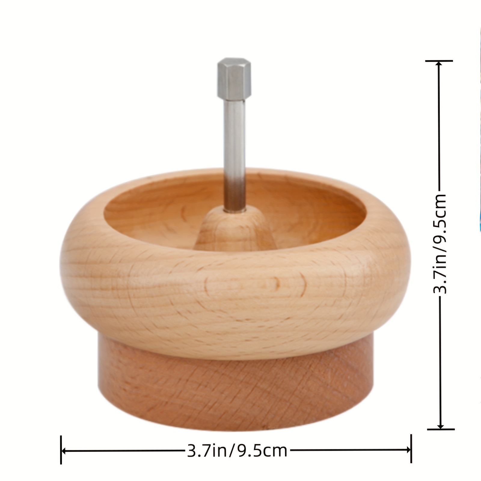 Cheap Spinning Beading Bowl Wooden Beads Spinner with 2 Curved Needles DIY  Bracelets Jewelry Making Tools Stringing Bead Loader