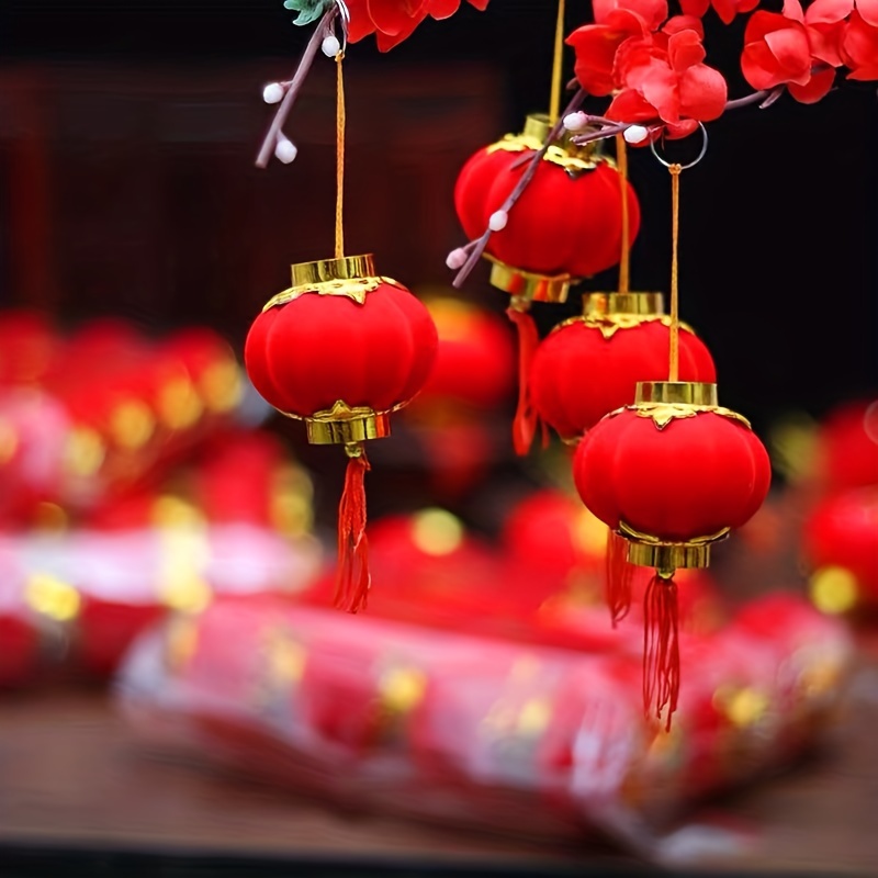 Small red chinese clearance lanterns