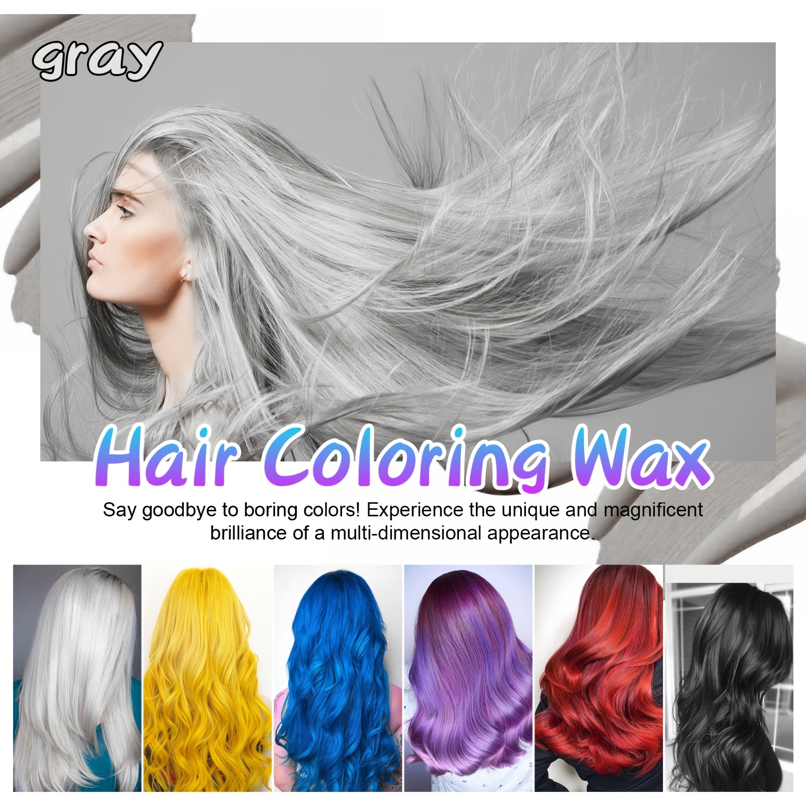 Hair Color Wax Mild Non-Irritating Temporary Hair Dye Cream Hair Color –  BABACLICK