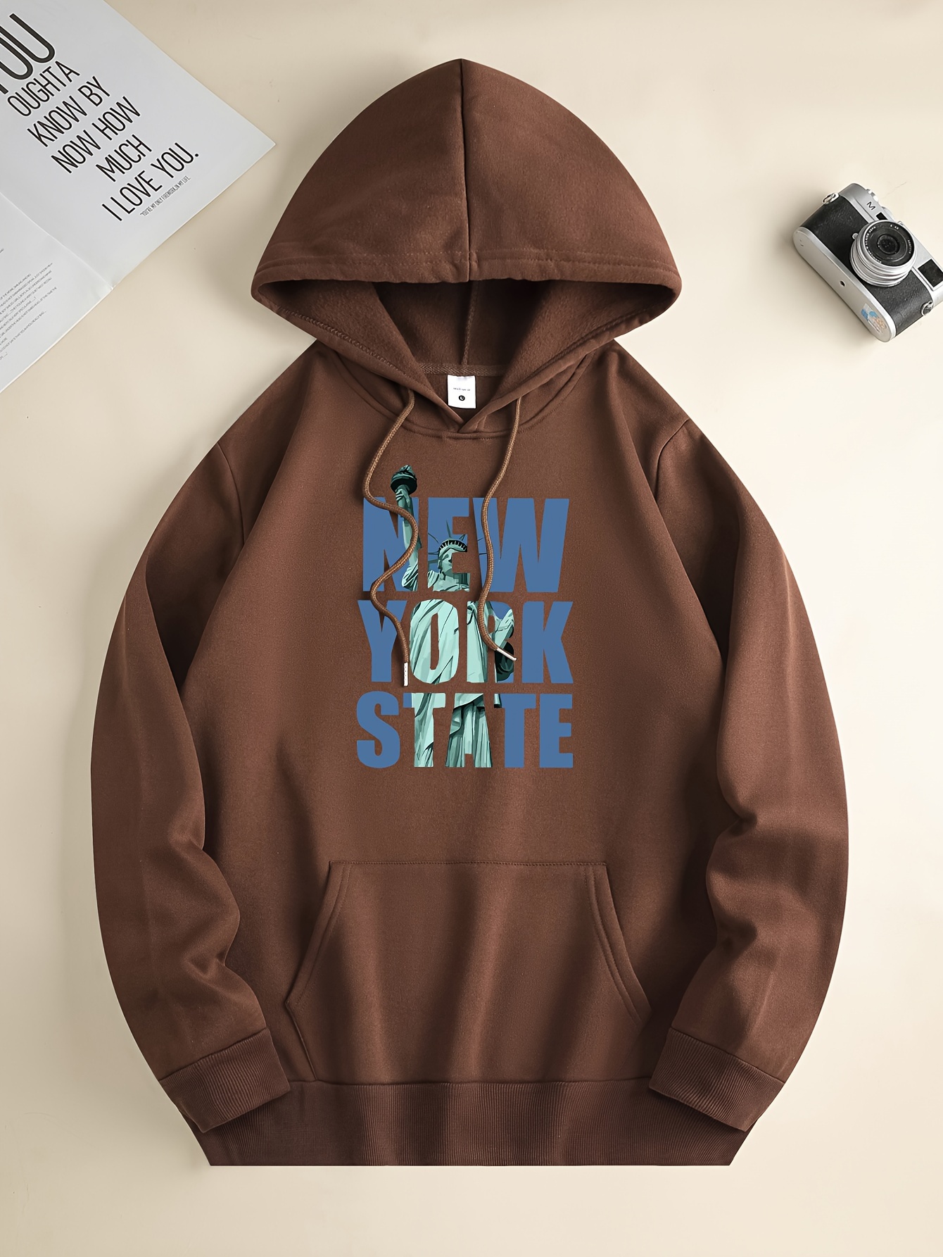  New York Mens Hoodies Pullover Print Hooded Jacket