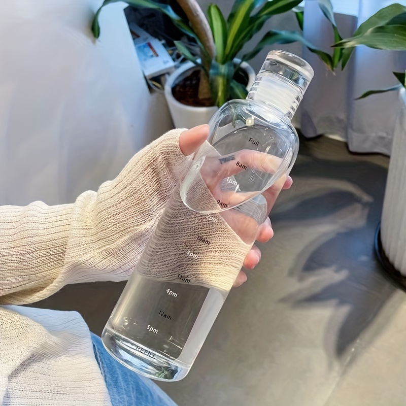 1 Botella Agua Marcas Tiempo Botella Agua Motivacional - Temu