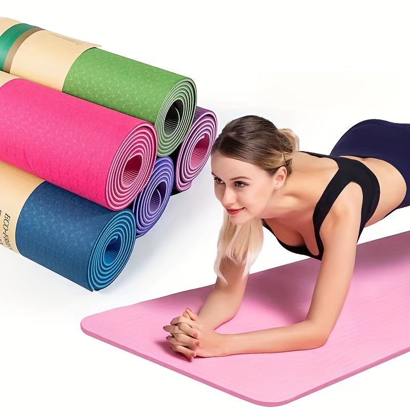 1pc 173*61*0.3cm Pink Anti-slip Eva Yoga Mat/pilates Mat Wide Non-slip  Gymnastics Mat For Home Exercise And Yoga Equipment