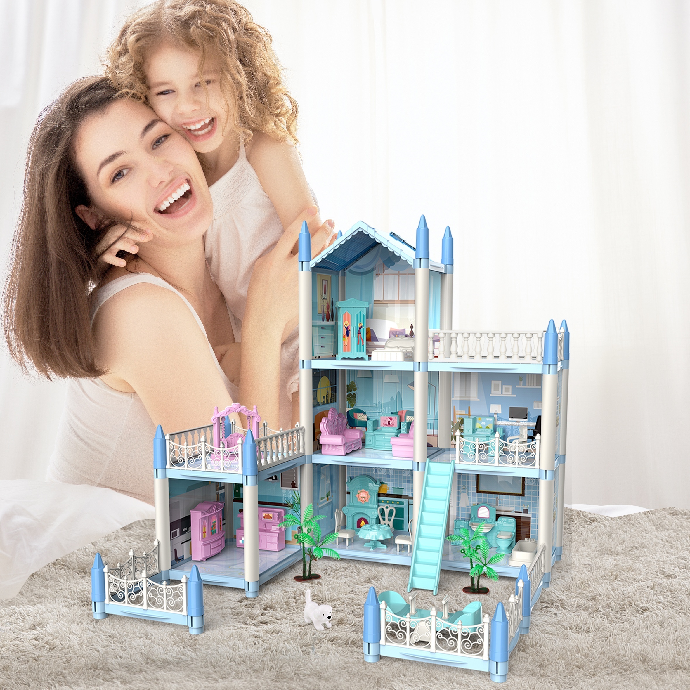 Barbie Mobilier Dreamhouse, maison de rêve pour poupées avec