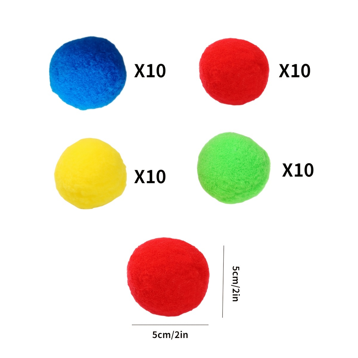 Honoson 320 Pcs Reusable Water Balls Cotton 2 Inch Outdoor Toy Colorful Fun  Outdoor Water Toys, Summer Activities for Pool and Backyard Little Teens