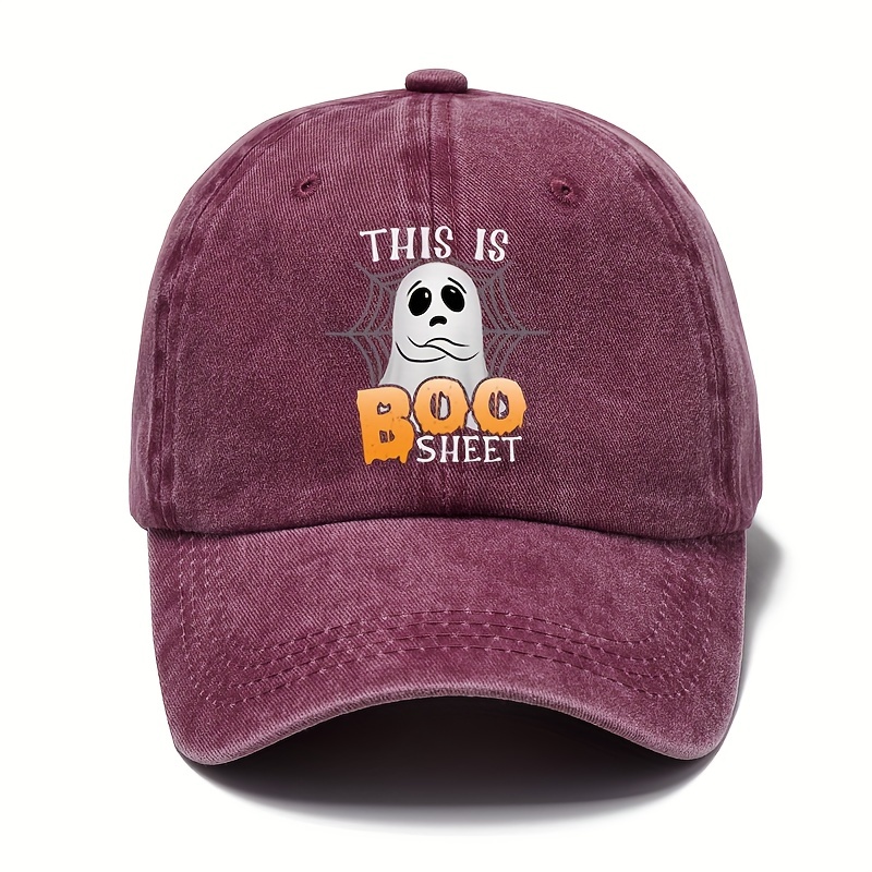 1pc Adult Halloween Baseball Outdoor Hats For Men And Women Retro