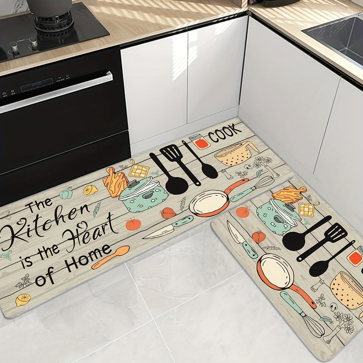 Yannee Non Slip Waterproof Kitchen Mats and Rugs Ergonomic Comfort Mat for  Kitchen, Floor Home, Office, Sink, Laundry QYSC-382 