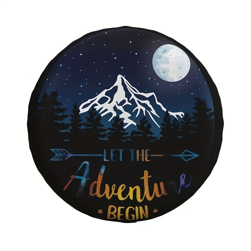Forest Spare Tire Cover In The Night Sky Dustproof And Waterproof Suitable  For Trailers Rvs Suvs And Multi Purpose Vehicles 14 17 Inches Automotive  Temu Australia