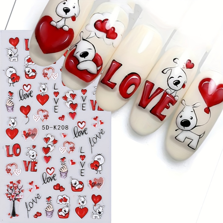 10 Pegatinas Personalizadas Diseño Amor Día San Valentín 3d - Temu Chile