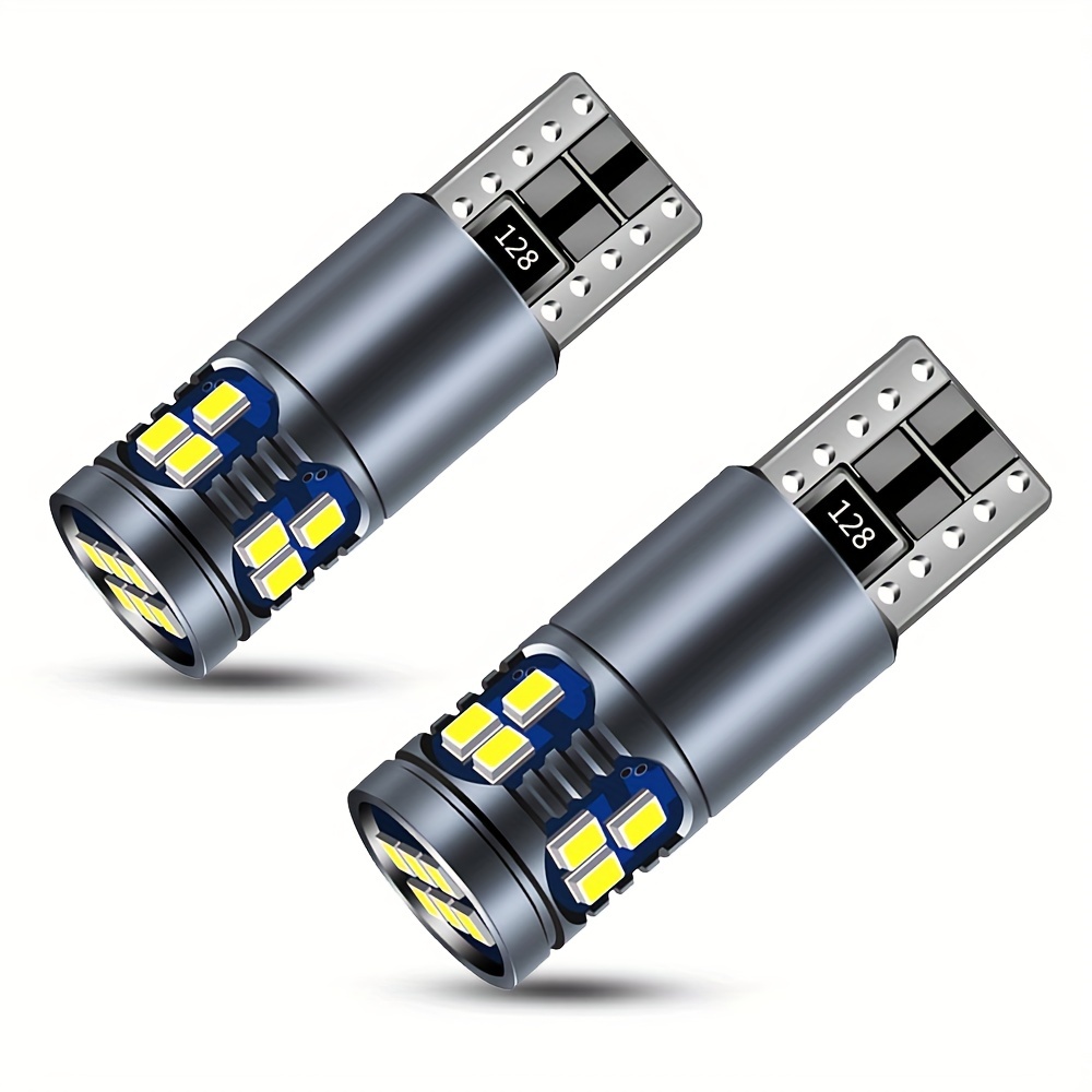 AUXITO 10Pcs T10 W5W LED Lights Canbus No Error 3030SMD 168 LED Bulb Auto  Interior Lamp Car Parking Position License Plate Light