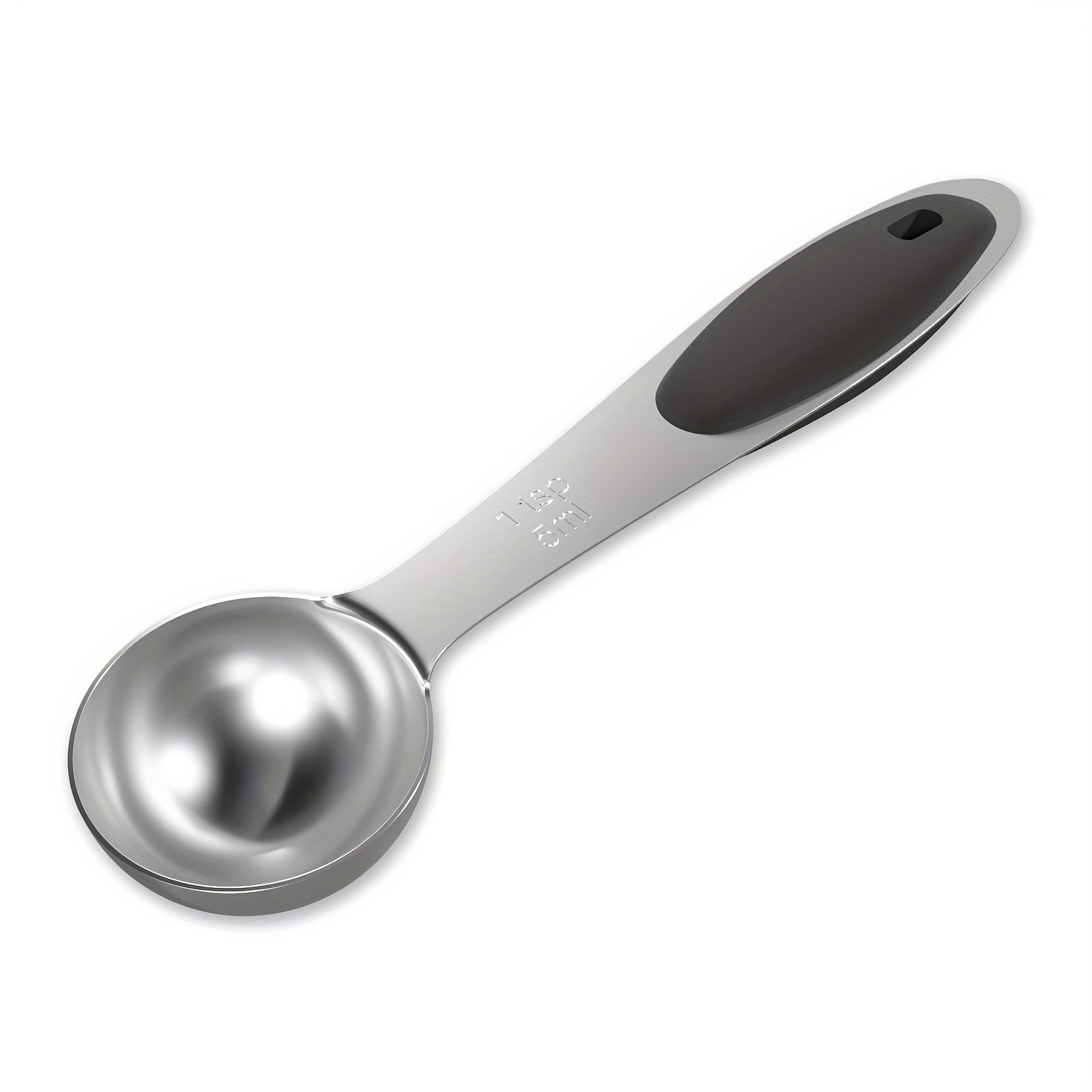 Cuchara medidora de acero inoxidable de 4 piezas, cuchara de mango largo  con escala para cocina