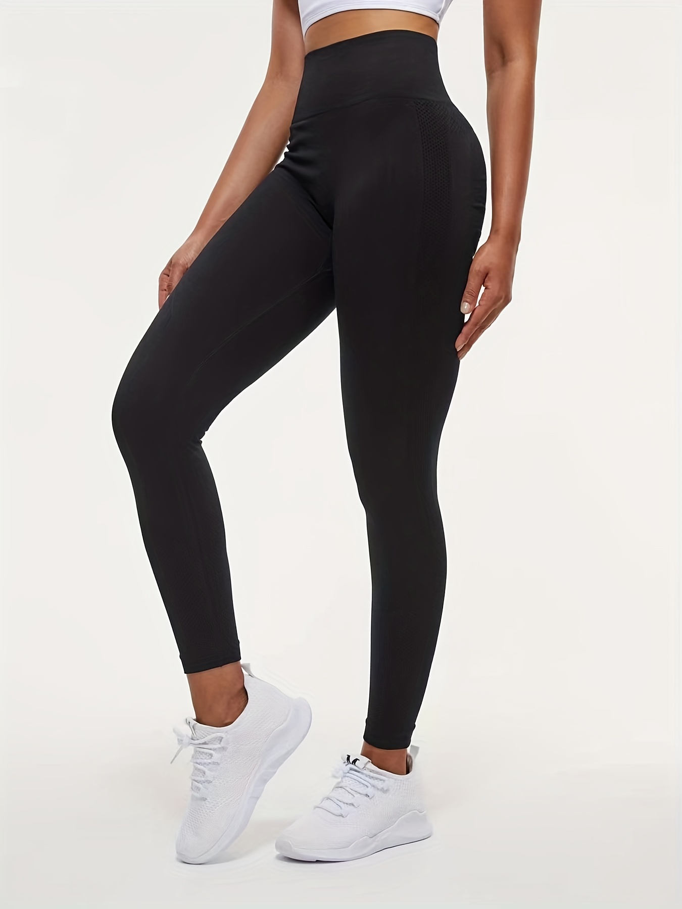 Womens Essential High Waisted Cotton Yoga Pant 