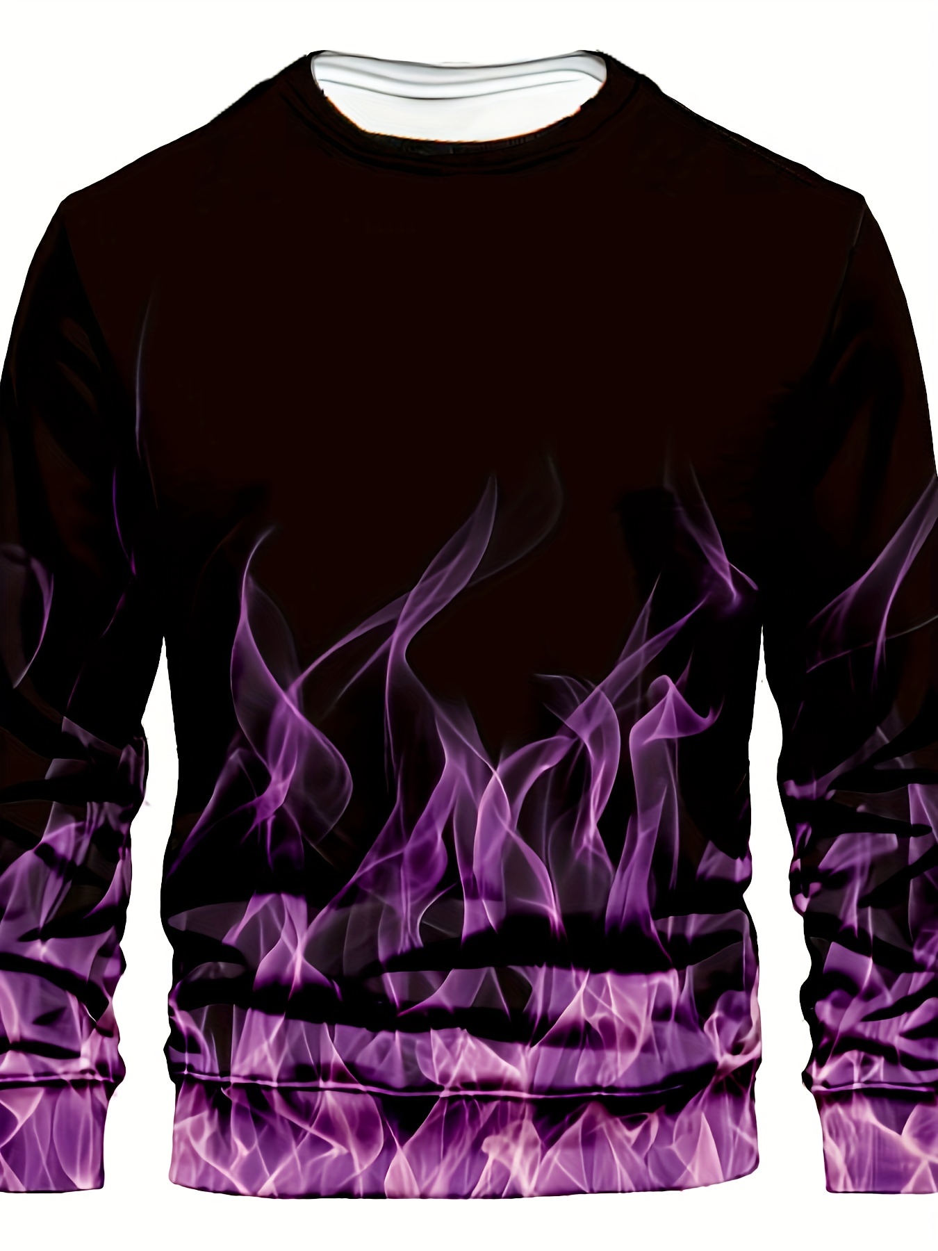 Purple flame online sweatshirt