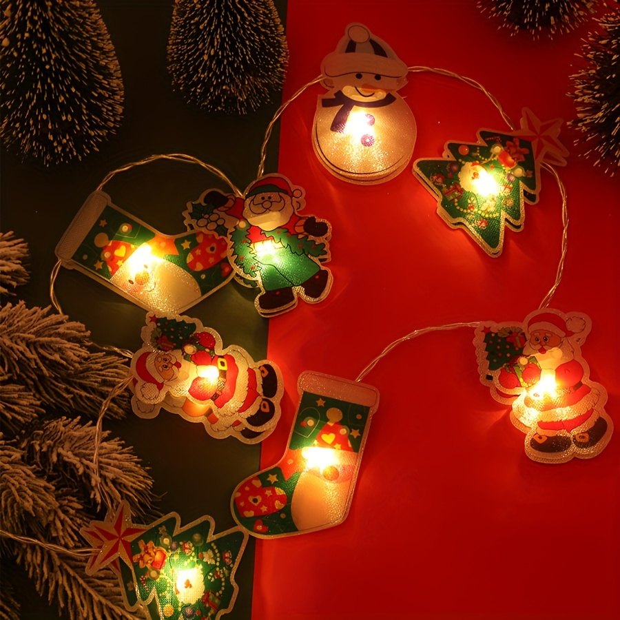Lumières de Noël sapin Neige LED blanc chaud 1,5 mètre