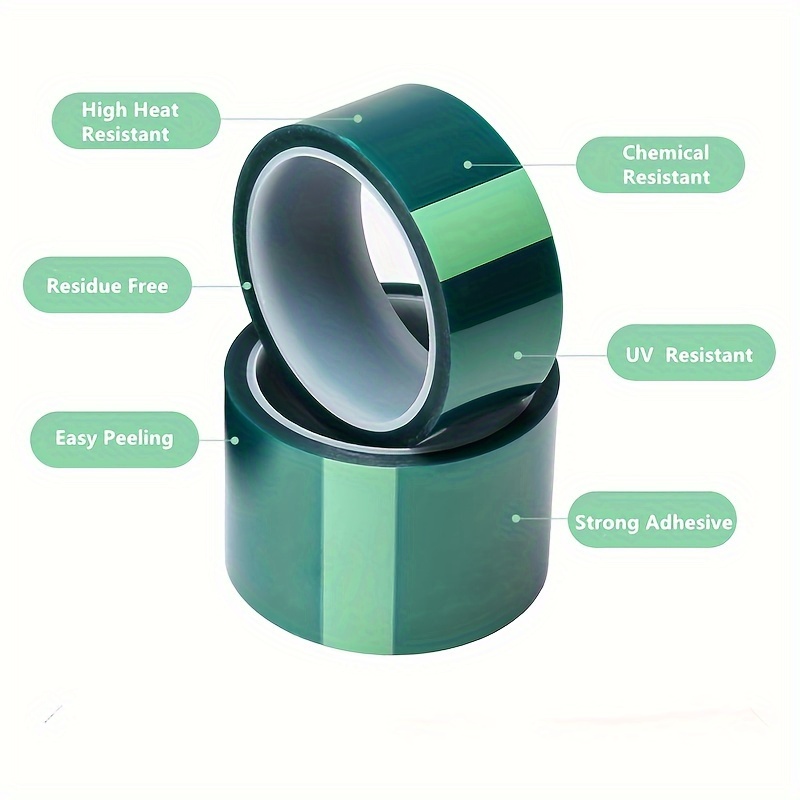 Green Polyester High-temperature Masking Tape, Wide, 108 Foot Long Tape,  Suitable For Paint, Powder Coating, Anodizing - Temu