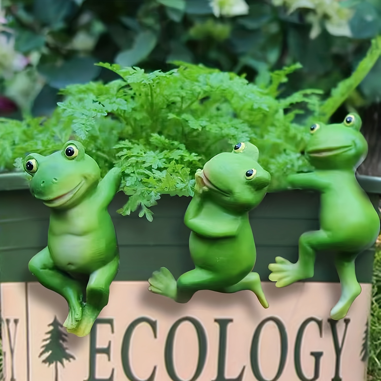 Funny Frogs Garden Statue Frog Yard Decor Garden Animal - Temu