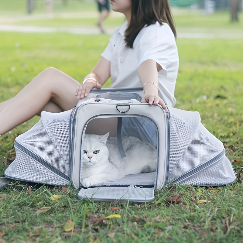 JMOON Cat Carrier Soft-Sided Airline Approved Pet Carrier Bag –  meowtreatyourcat