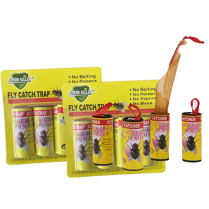 Sticky Fly Ribbons Trap 8pcs Pest Control
