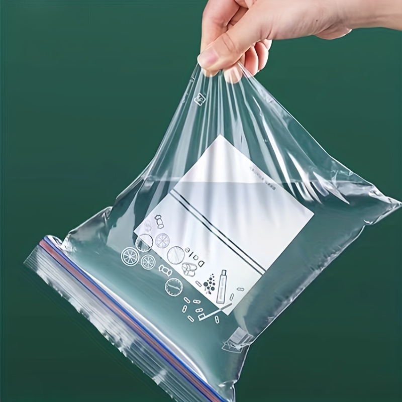 Heavy-duty Ziplock Seal Bags, Reusable Storage Zipper Bag, Sub-packaging Bag,  Fresh-keeping Bag, Anti-odor Leak-proof Freezer Bag For Fruits, Vegetables,  Grains, Home Kitchen Supplies - Temu