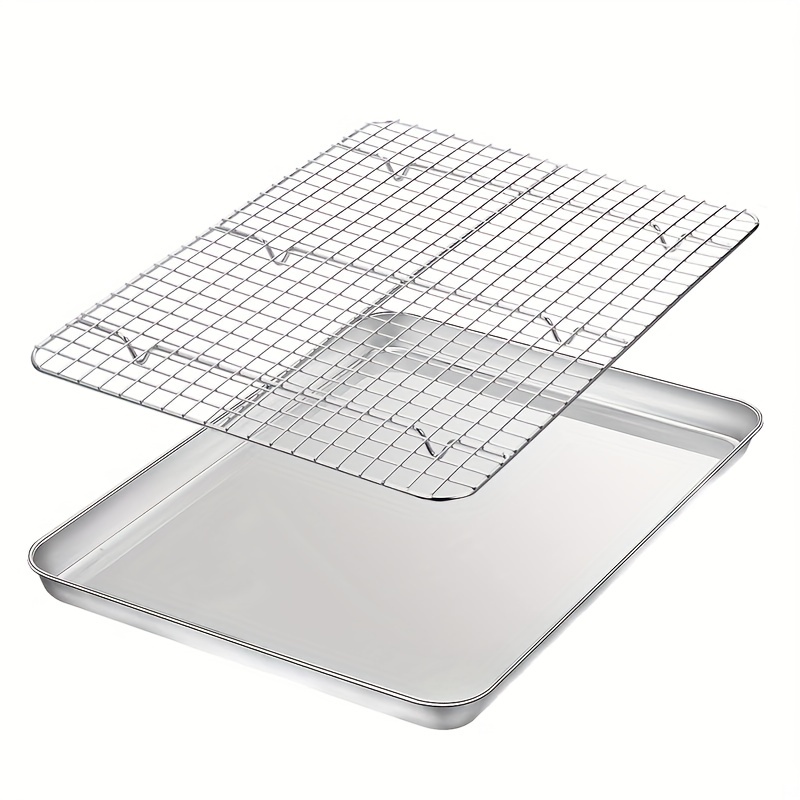 Stainless Steel Baking Sheets And Cooling Racks Non toxic - Temu