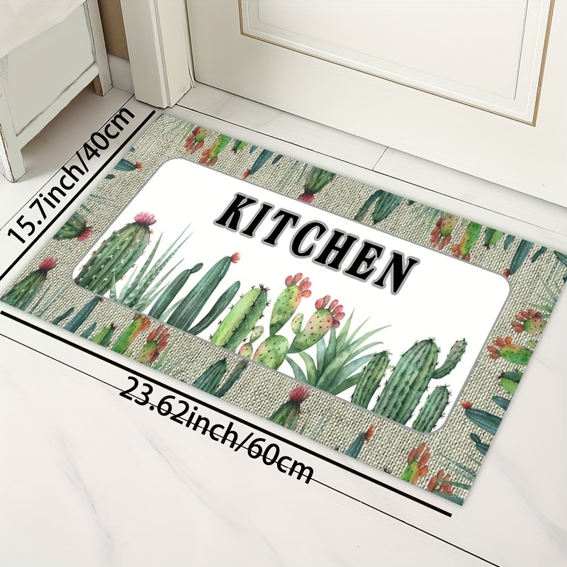 Cactus Print Kitchen Rugs, Soft Comfortable Mat, Waterproof Non-slip Floor Mat  Runner Rug, Indoor Carpet For Restaurant Living Room Bedroom, Absorbent  Washable Carpet For Kitchen Hallway Bathroom Laundry Corridor - Temu  Australia