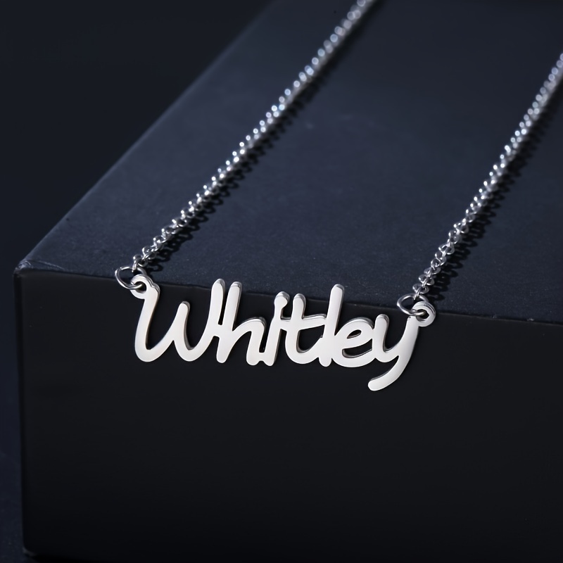 Mens shop nameplate necklace